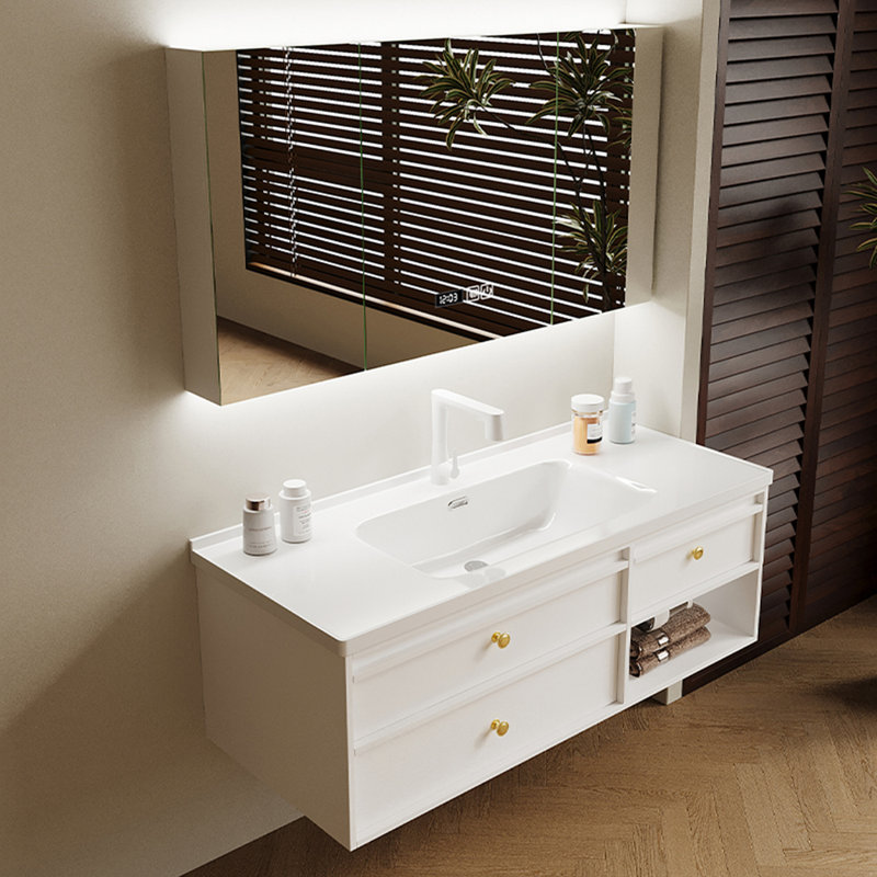 Armoire de salle de bain française moderne et simple