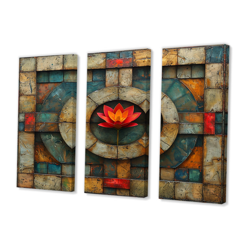 Chilmark - ensemble d'art mural tulipe, Toile tendue, H 32 po x l 48 po x P 1 po