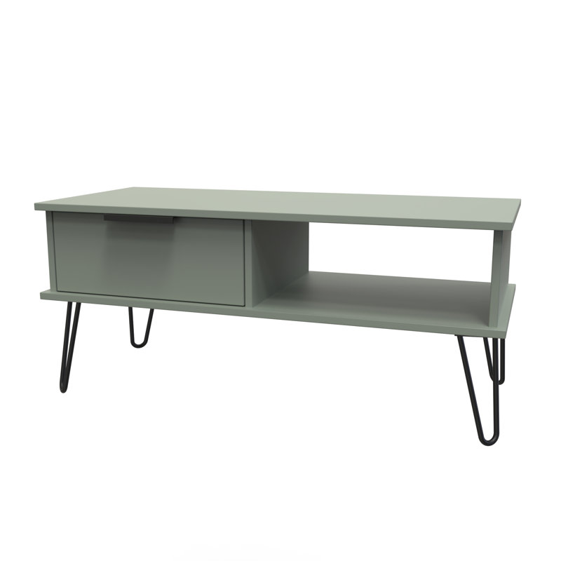 Suhanth 1 Drawer Coffee Table, Green