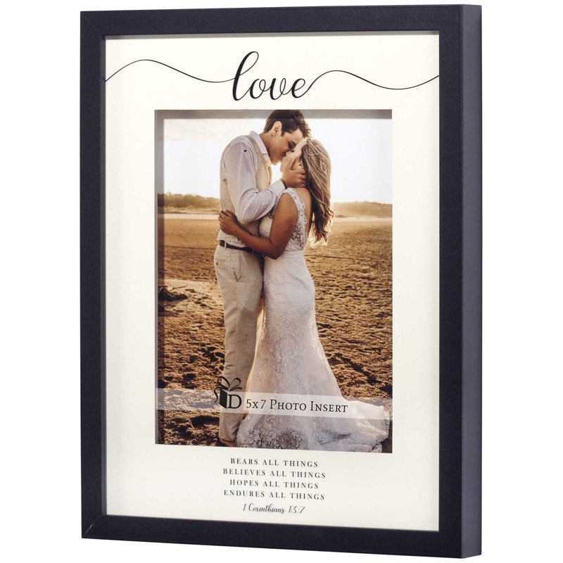 Salvati Black Picture Frame with Mat