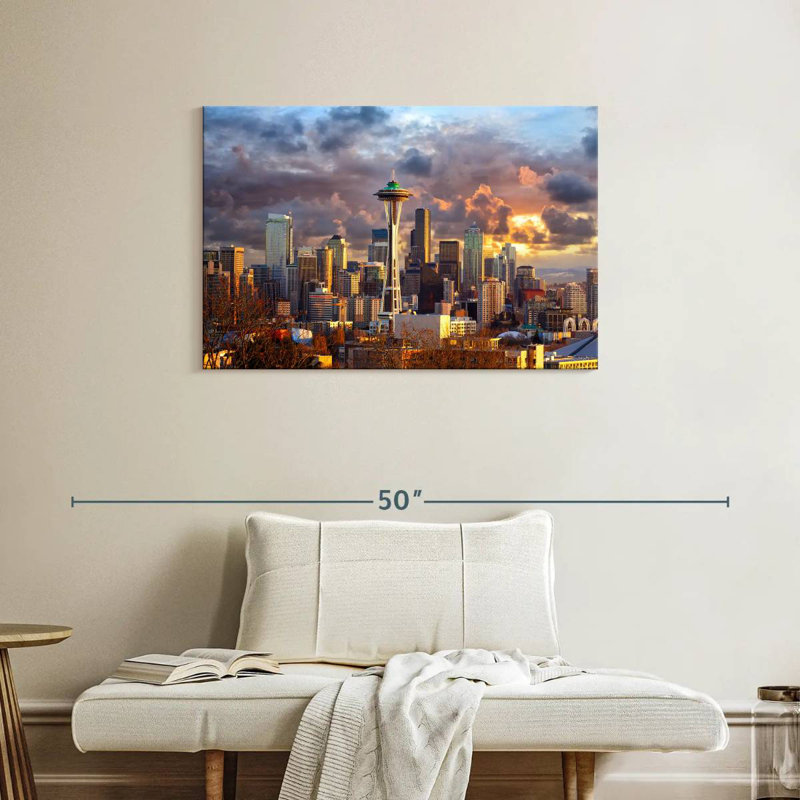 Sireci Seattle Skyline, 24" H x 36" W