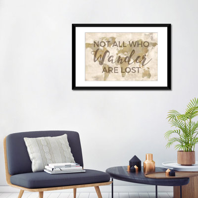 " Rustic World Map Cream-Wander " Oil