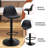 Adjustable Height Swivel Bar Stools with 360° Rotation