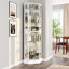 Vitrine de coin lumineuse en bois / verre Schmidt H 72 po