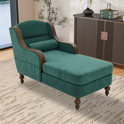Chaise longue d'intérieur en chenille