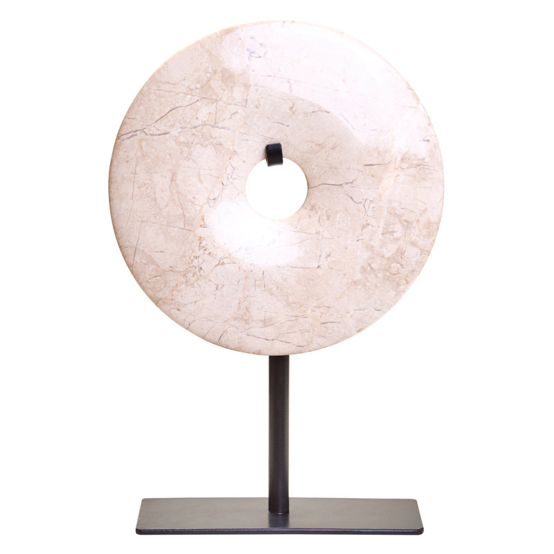 Akintunde Abstract Figurines & Sculptures, Cream, 20.96cm H x 19.56cm W x 8.89cm D