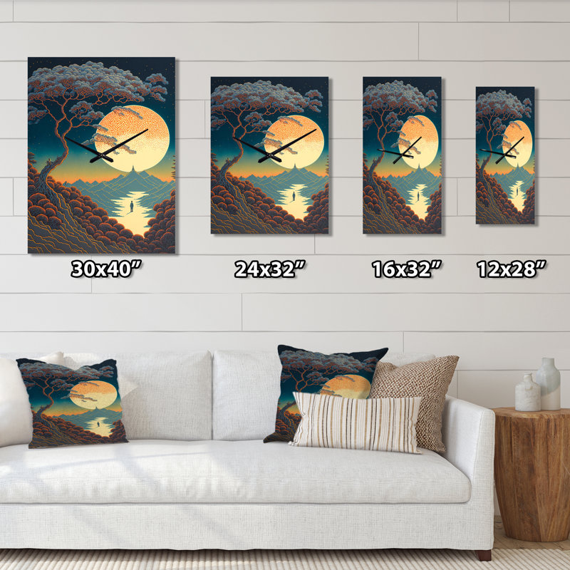 Horloge murale Jelynn, Grand