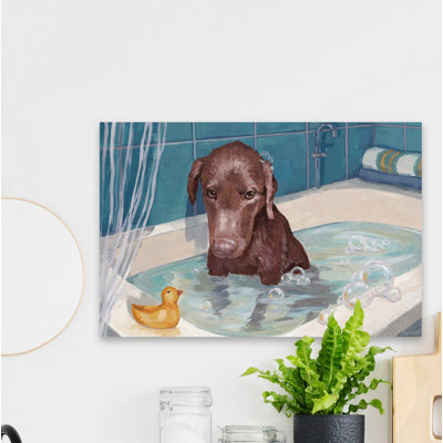 Yellow Rubber Duck - Wrapped Canvas Painting