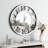 Mirrored Roman numerals decorative round wall clock