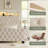 Tufted Velvet Platform Bed Curved Headboard Bed With Light-1989704492-1989704491