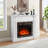 Only Mantel (Not Included 23" Fireplace)--White, 45.6"W*11.8"D*40"H-491513936