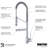 Karran Tumba Single-Handle Pull-Down Sprayer Kitchen Faucet-52509745