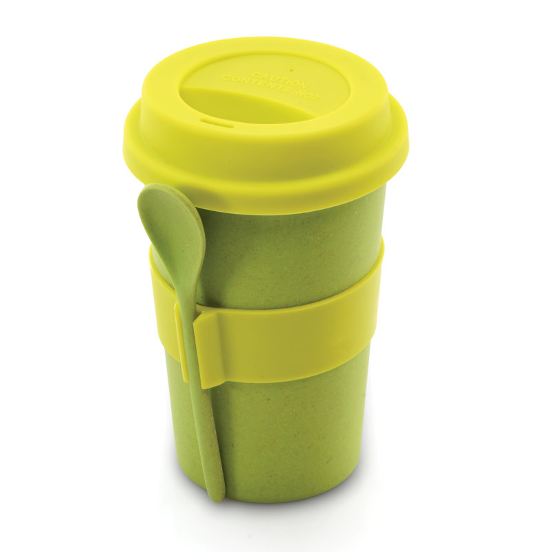Inbox Zero Uli Travel Mug, Green
