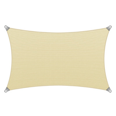 Voile d'ombrage rectangulaire renforcé