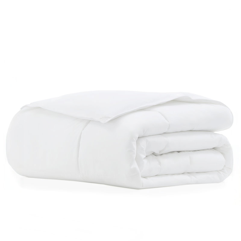 Twin White Cotton Down Alternative Comforter