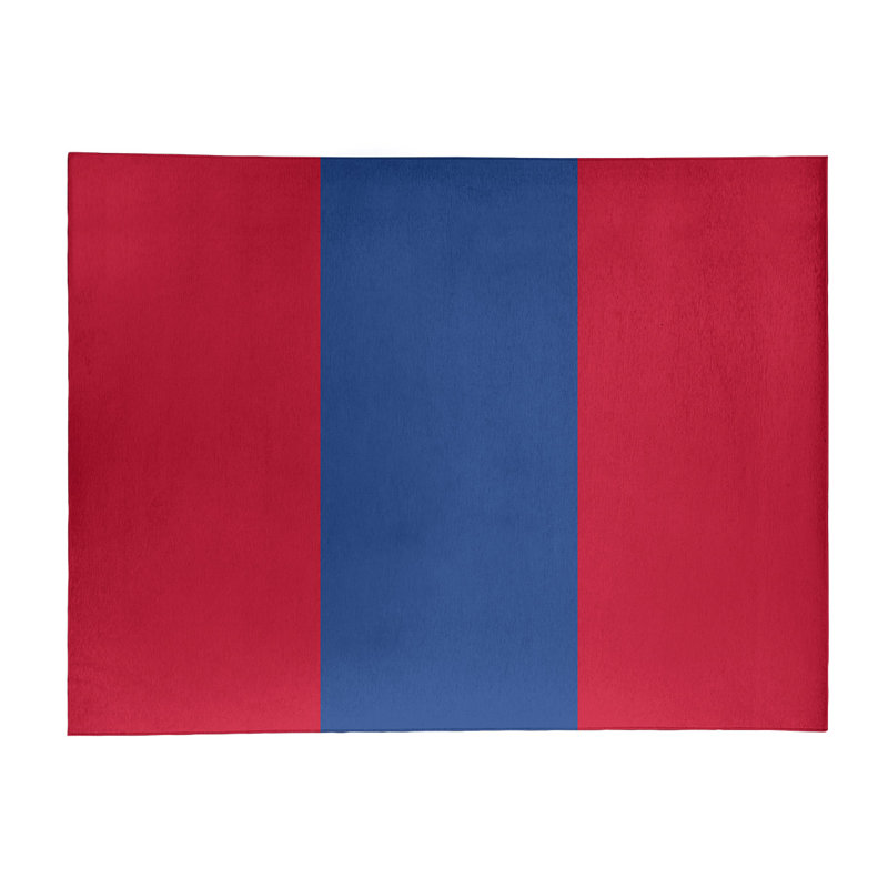 Tapis rouge/bleu, Rectangle 9 pi x 12 pi