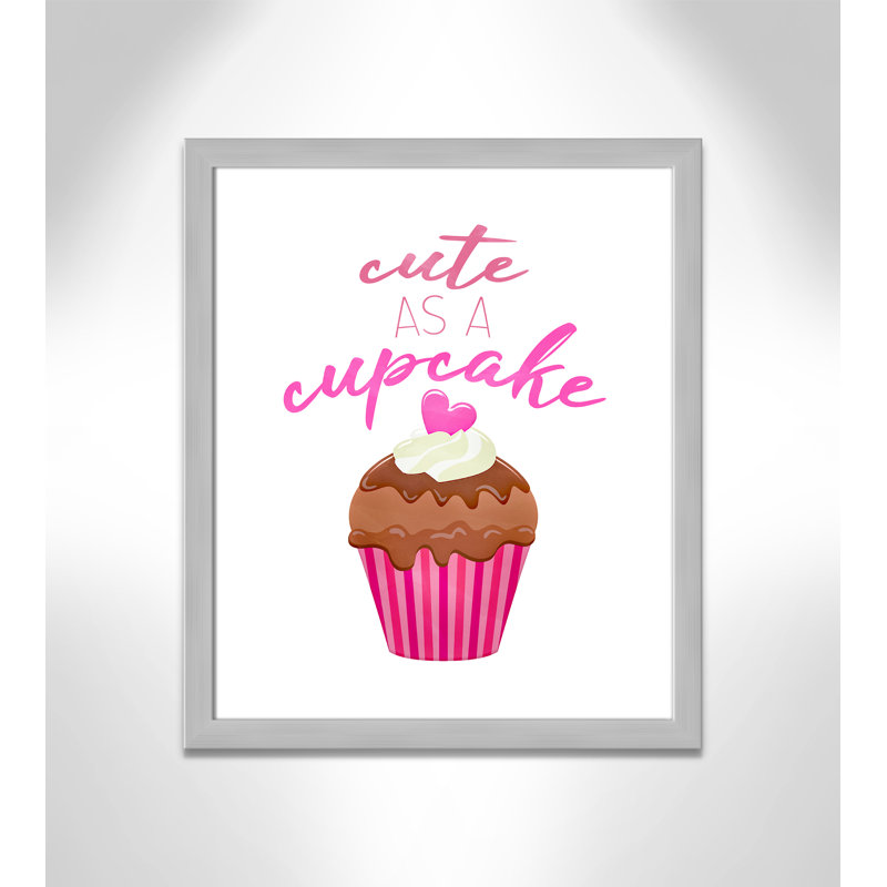Mignon comme un petit gâteau Mignon comme un petit gâteau, H 26,5 po x l 22,5 po x P 0,63 po, Cadre argenté