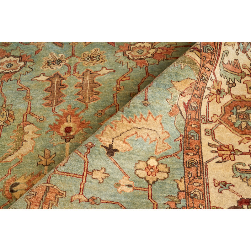 Antique Weave Serapi Wool Oriental Area Rug, Rectangle 9' x 12'