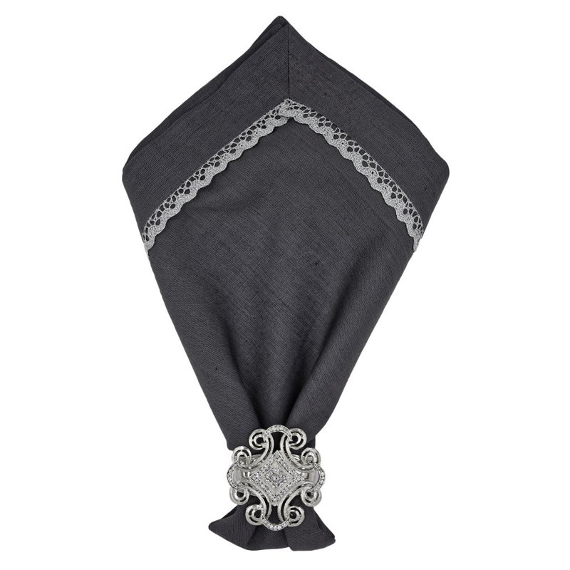 Royal Napkin Ring Gift Box, Silver