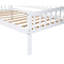 Lit de jour simple en bois de pin avec deux tiroirs de rangement, canapé-lit avec plateforme de 10 lattes de soutien, blanc