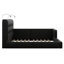 Modern Tufted Plattform Bed With Headboard, Queen PU Leather Floor Day Bed Frame-108813264