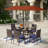 Leonard 6 - Person Patio Dining Set with Rectangular Table , Cushions Included-716810057