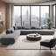 Canapé modulaire en forme de L de la collection Vivienne-123297871