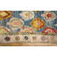 Decorative Sky Blue Color Antique Tribal Allover Design Cotton Area Rug