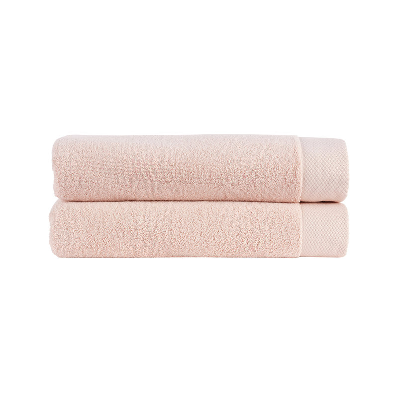 Luxe Turkish Cotton Bath Towel, Pink, Bath Towel