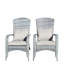 Chaise de patio avec coussins (coussin gris)