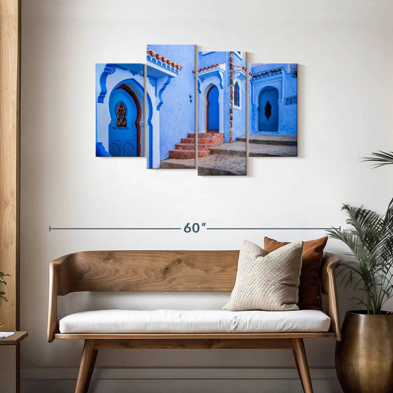 Lynelle Moroccan Chefchaouen Homes, H 27 po x l 43 po
