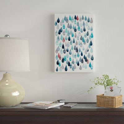 « aquarelle gouttes ii », reproduction sur toile tendue