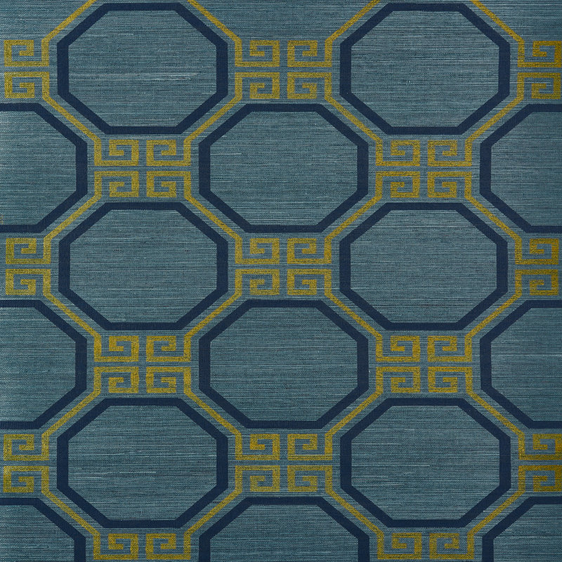Octavia Sisal Wallpaper, Peacock