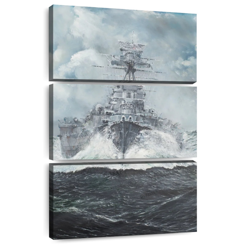 Têtes de capot Mait HMS pour Bismarck, H 38 po x l 24 po
