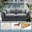 Canapé modulaire Cloud Couch pour le salon, très grand coussin de duvet rembourré, sièges profonds rembourrés modernes, housse amovible pour un nettoyage facile-316273616