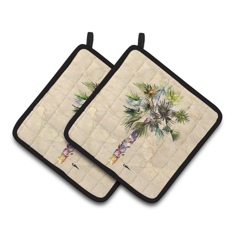 Caroline's Treasures Palm Tree Polyester Potholder