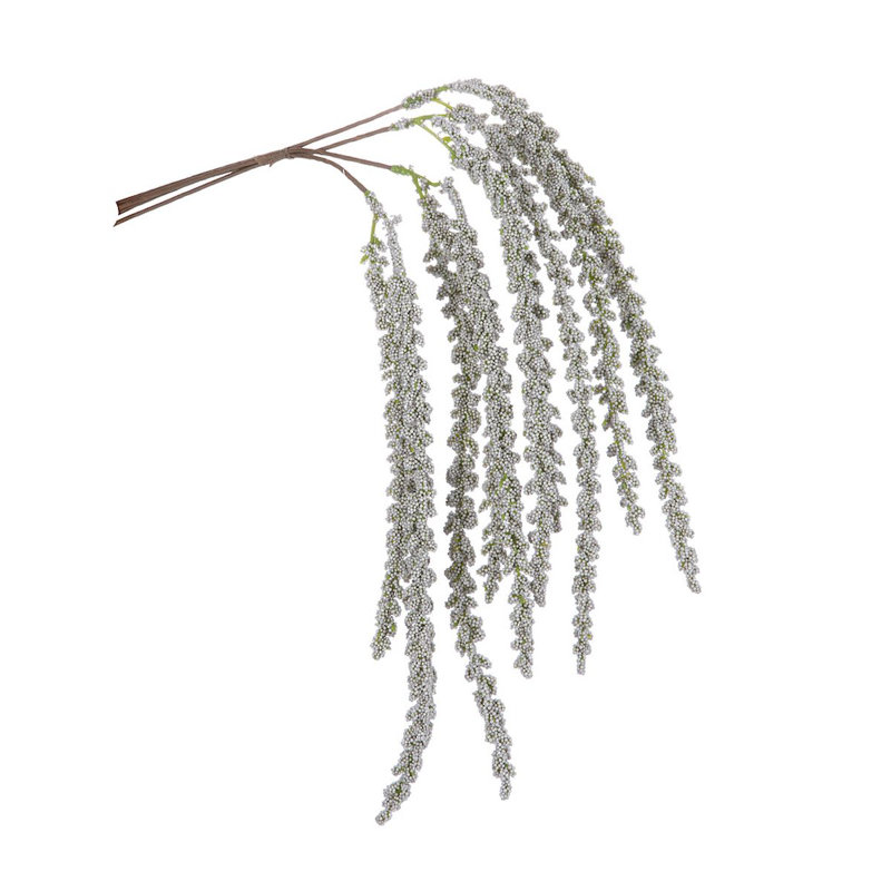 Branche de feuillage artificiel 18 po, Gris