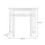 Foyer autoportant en bois manufacturé blanc-983840079-983840073