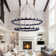 Brisa 2 Tier Wheel-Shaped Pendant Light with E12 Base Bulb and 48 Lights