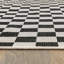 Tapis intérieur / extérieur contemporain à carreaux réversible résistant aux intempéries-1235050217