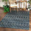 Tapis d'intérieur / extérieur bleu Marshanna-59721905