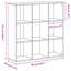 97.5 cm H x 98 cm W Book Cabinet Bookcase