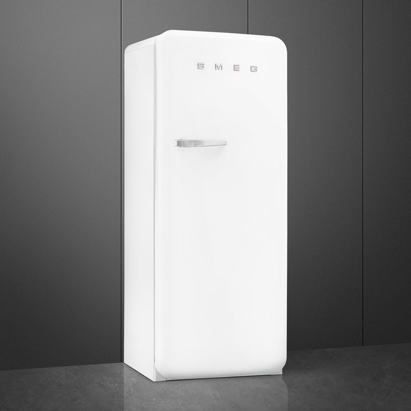 SMEG 50s Style 24'' Top Freezer 9.92 cu. ft. Refrigerator, Yellow, Right