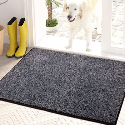 Très grand tapis anti-salissures ultra-absorbant