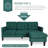 Videlle 73.8" Wide Reversible Sofa & Chaise with Ottoman-1636553566
