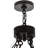 Chantella 12 - Light Steel Dimmable Wagon Wheel Chandelier