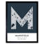 Mansfield England United Kingdom City Map - Single Picture Frame Typography