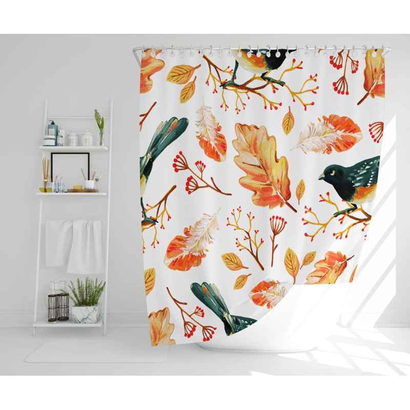 Rabat Polyester Shower Curtain Set, 177cm H x 177cm W