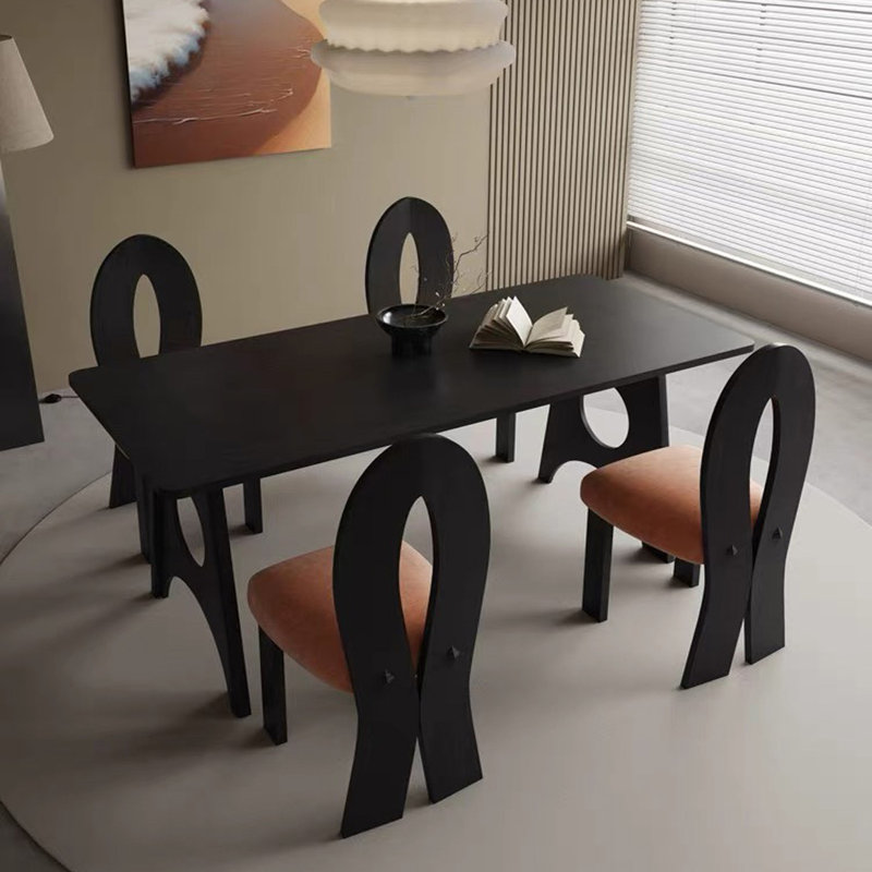 Ash Solid Wood Dining Table, 35.43" W x 94.48" L