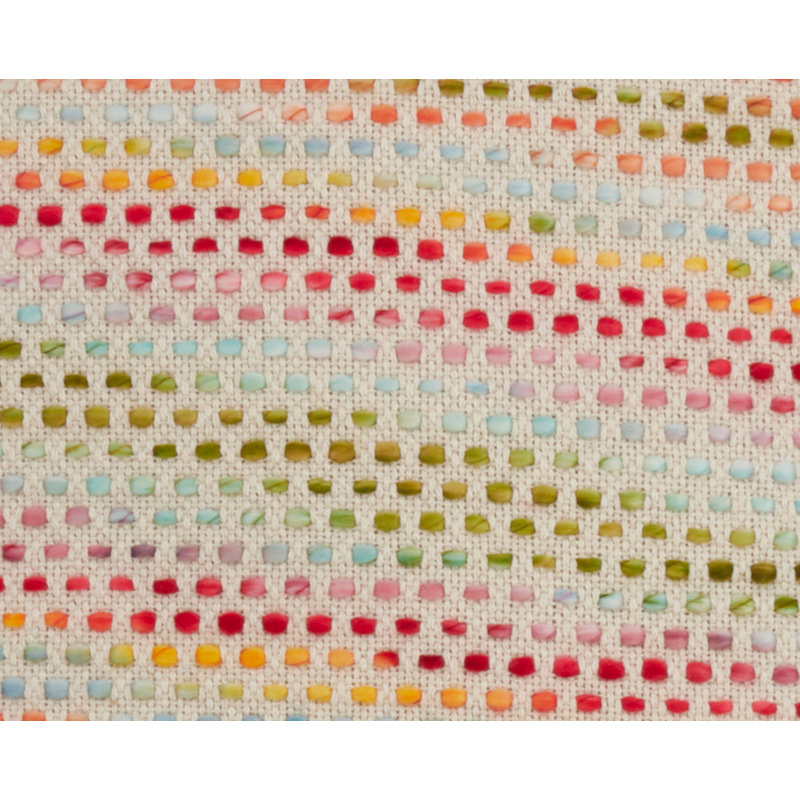 Komfetí Collection Geometric Cotton Blend Throw Pillow, Green/Red/Yellow